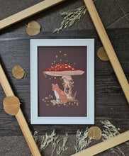 Load image into Gallery viewer, Art Print - Autumn peacock fox (A5)
