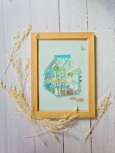 Load image into Gallery viewer, Art Print - Rainy Glasshouse (A5)