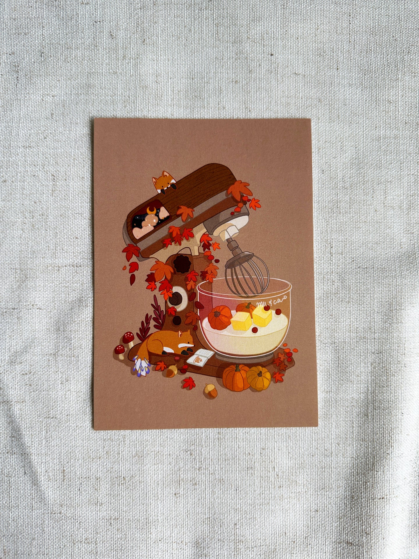 Postcard - Autumn Bakes (A6 size)