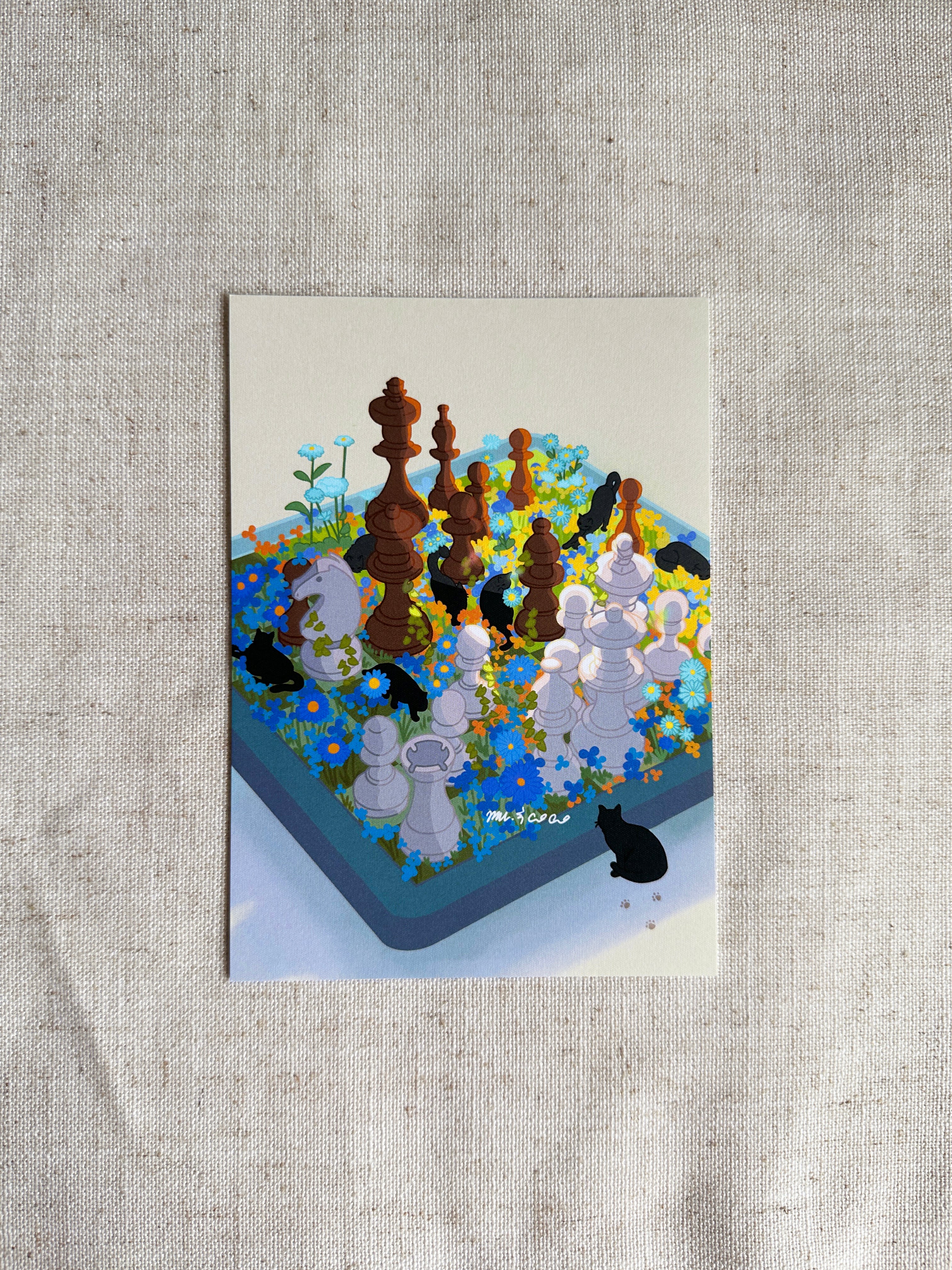 Postcard - Chess (A6 size) – mu.andcoco