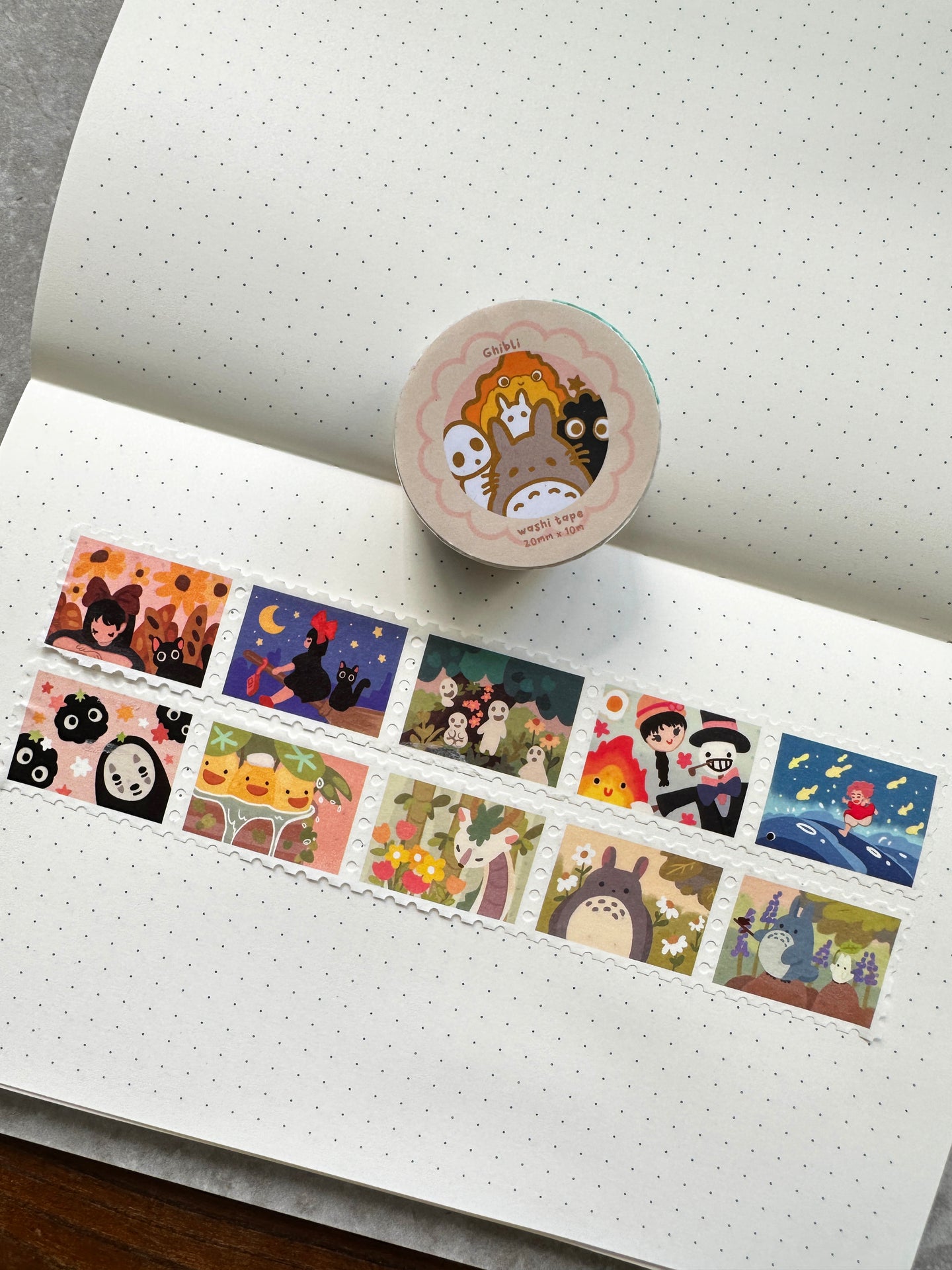 Stamp washi tape - Ghibli