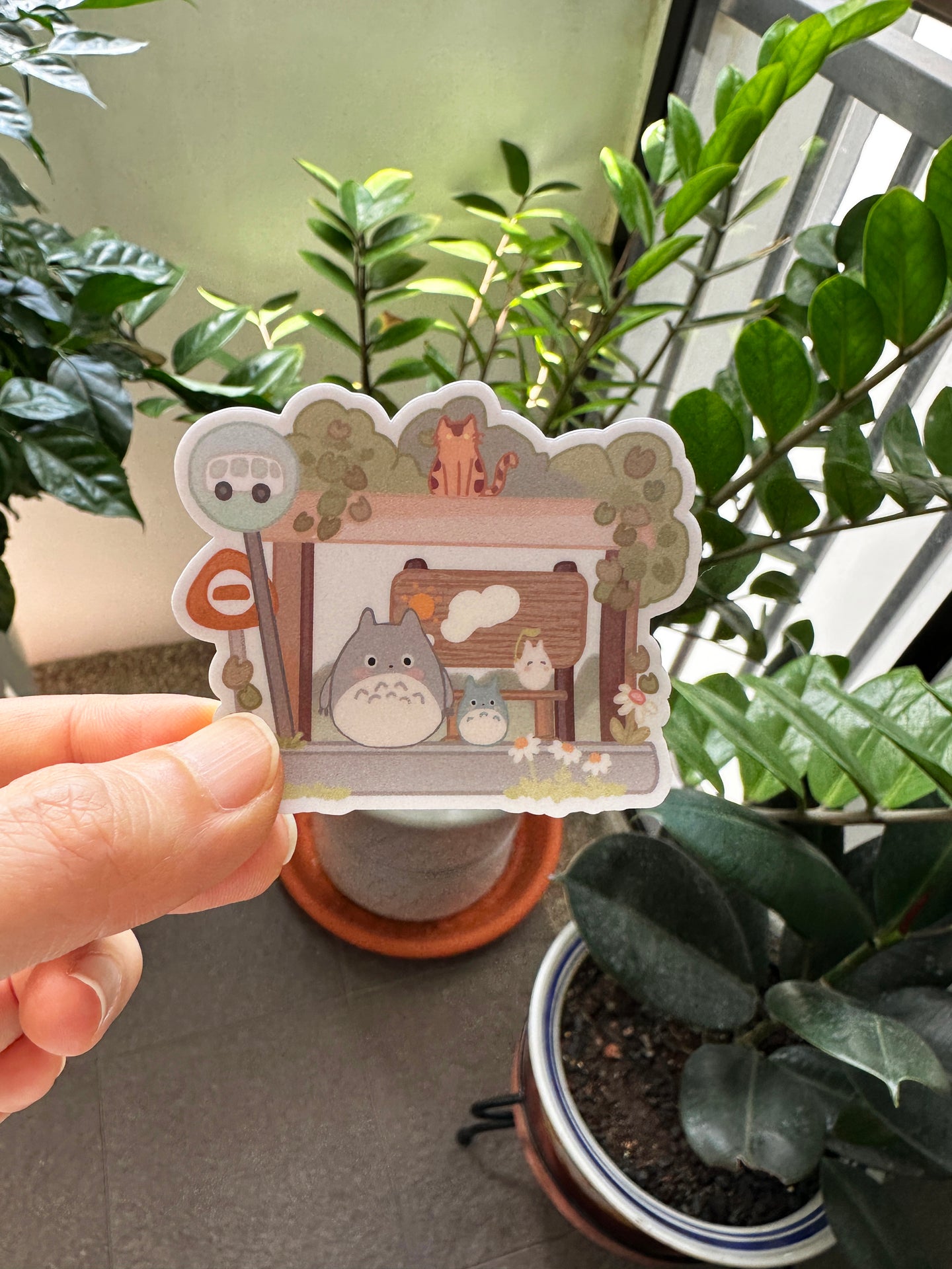 Die cut sticker - Ghibli claw machine