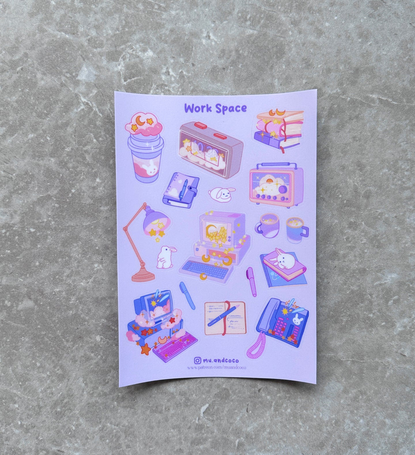 Sticker sheet - Workspace