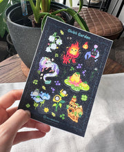 Load image into Gallery viewer, Sticker sheet - Ghibli Garden (Glittered)
