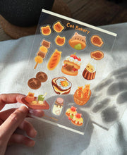 Load image into Gallery viewer, Sticker sheet - Cat Bakery (Transparent)
