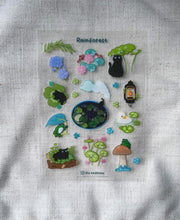 Load image into Gallery viewer, Sticker sheet - Rainforest (Transparent)
