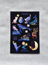 Load image into Gallery viewer, Sticker sheet - Dreams (Glittered)
