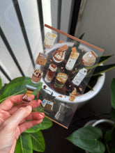 Load image into Gallery viewer, Sticker sheet - Cafe (Transparent)
