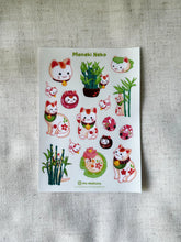 Load image into Gallery viewer, Sticker sheet - Maneki Neko
