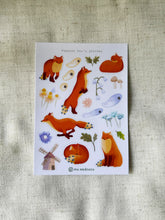 Load image into Gallery viewer, Sticker sheet - Peacock fox's Journey
