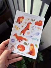Load image into Gallery viewer, Sticker sheet - Peacock fox's Journey
