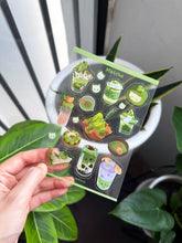 Load image into Gallery viewer, Sticker sheet - Matcha (Transparent)
