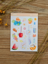 Load image into Gallery viewer, Sticker sheet - Summer (A6 size)
