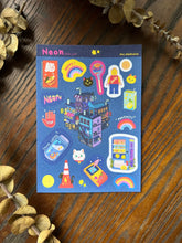 Load image into Gallery viewer, Sticker sheet - Neon (A6 size)
